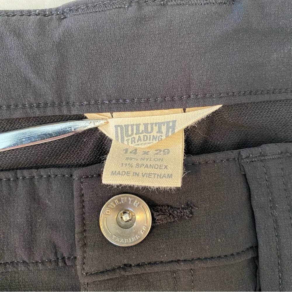 Duluth Trading Co. DuluthFlex Pants Dark Gray size 14 x 29